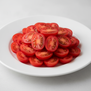Sliced Grape Tomatoes