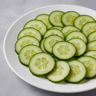 Sliced Cucumbers