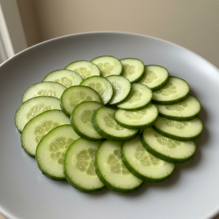 Sliced Cucumbers