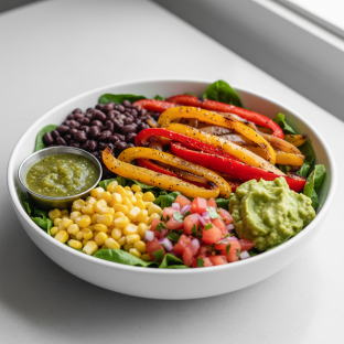 Veggie Fajitas Salad Bowl Veggie Fajitas Salad Bowl