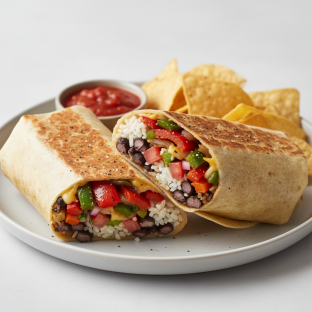 Veggie Fajita Burrito Meal Veggie Fajita Burrito Meal