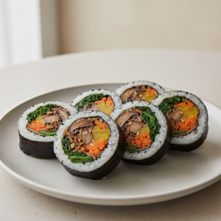 Mushroom Kimbap Mushroom Kimbap