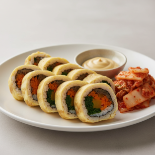 Egg Kimbab with Kimchi Egg Kimbab with Kimchi