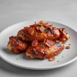 Maple Bacon Bourbon BBQ Wings
