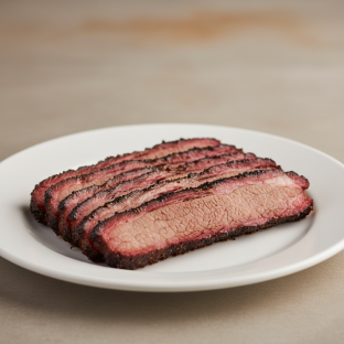 18 Hour Smoked Brisket Sliced