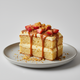 Lemon Crunch Honey Butter Cake