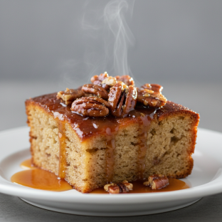 Bourbon Banana Bread Pudding