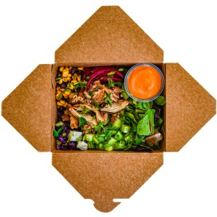 Light Carb Chicken Ensalada with Cilantro Green Sauce