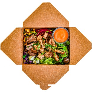 Light Carb Palmita Power Ensalada with Silky Salsa Roja