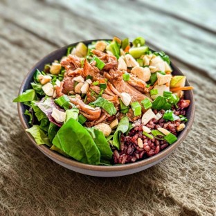 Pork Shoulder 50-50 Bowl with Ginger Lime Sauce