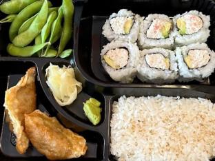 California White Rice Bento Box
