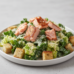 Cesar Salad with Salmon Cesar Salad with Salmon