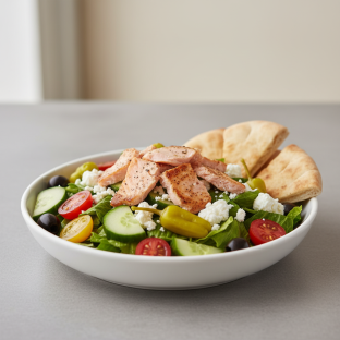 Greca Salad with Salmon Greca Salad with Salmon