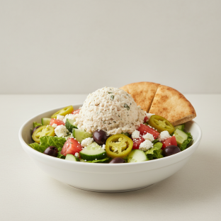 Greca Salad with Chicken Salad Greca Salad with Chicken Salad