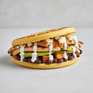 Arepa La Reina with Grilled Chicken Arepa La Reina with Grilled Chicken