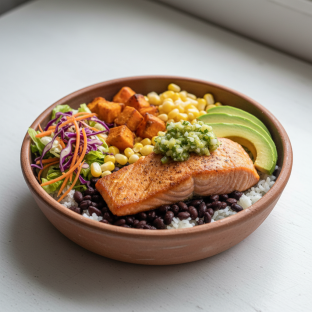La Chamba Bowl with Salmon La Chamba Bowl with Salmon