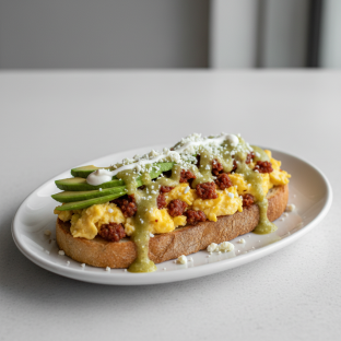 Tacos La Merced Eggs on Toast Tacos La Merced Eggs on Toast