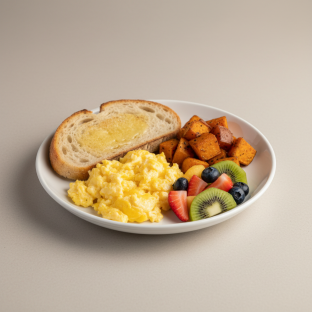 El Continental with Scrambled Eggs and Sweet Potato El Continental with Scrambled Eggs and Sweet Potato