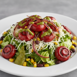 Red Chile Mushroom Salad