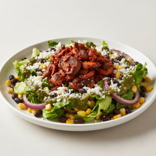 Vegan Red Chile Mushroom Salad
