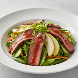 Nut-Free Wagyu Beef Salad with Tamarind Sauce (No Cashews)