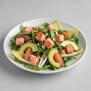 Arugula and Endive Salad with Salmon Arugula and Endive Salad with Salmon