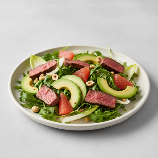 Arugula and Endive Salad with Steak Arugula and Endive Salad with Steak