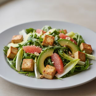 Arugula and Endive Salad with Tofu Arugula and Endive Salad with Tofu