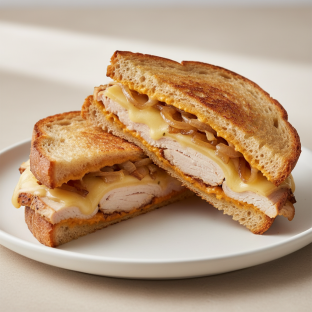 Turkey Melt with Caramelized Onions Turkey Melt with Caramelized Onions