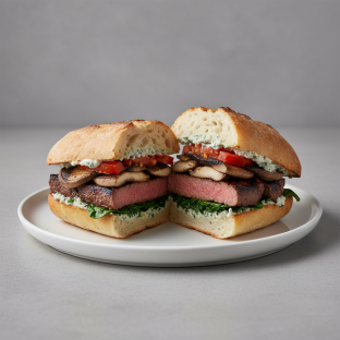 Grilled Flank Steak Sandwich Grilled Flank Steak Sandwich