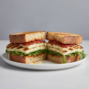 Harissa Halloumi & Honey Toastie (Vegetarian) Harissa Halloumi & Honey Toastie (Vegetarian)