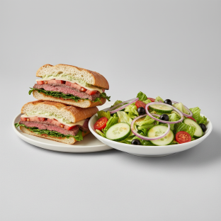 Filet Mignon Sandwich with Chef Salad Filet Mignon Sandwich with Chef Salad