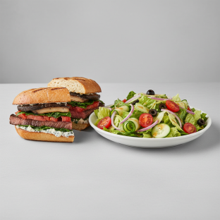 Grilled Flank Steak Sandwich with Chef Salad Grilled Flank Steak Sandwich with Chef Salad