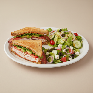 Gluten-Free Turkey BLT Sandwich with Chef Salad Gluten-Free Turkey BLT Sandwich with Chef Salad