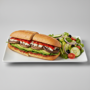 Gluten-Free Portobello Sandwich with Chef Salad Gluten-Free Portobello Sandwich with Chef Salad