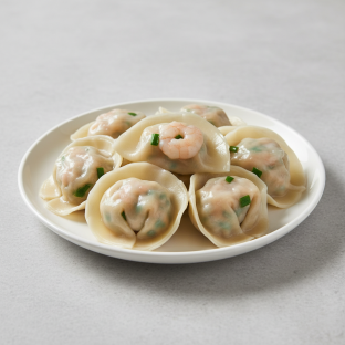 Boiled Shrimp and Chive Dumplings