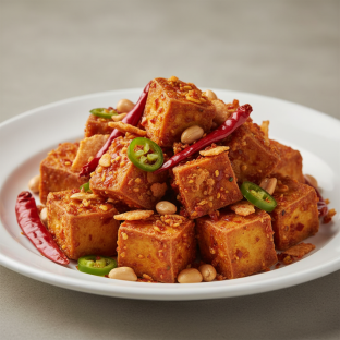 Red Flaming Magic Chili Tofu