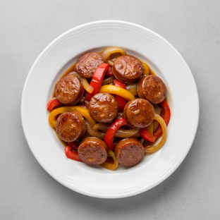 Bourbon Sausage and Peppers