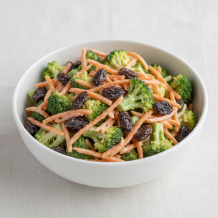 Broccoli Carrot Raisin Salad