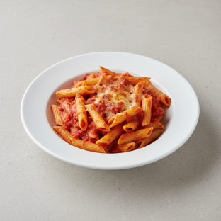 Baked Pasta Marinara with Penne
