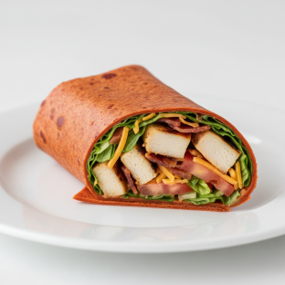 Chipotle Chicken in Sun-Dried Tomato Wrap
