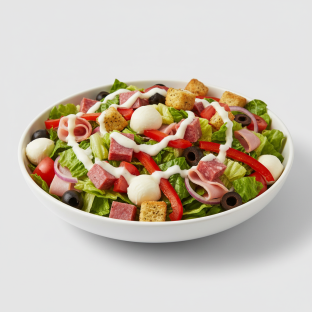 Italian Chopped Salad with Ranch Dressing