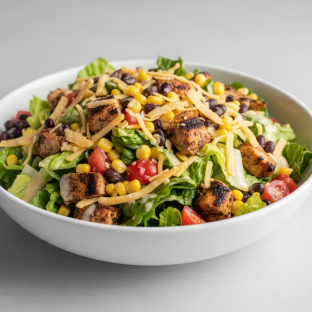 Southwest Blackened Chicken Salad with House Italian Dressing
