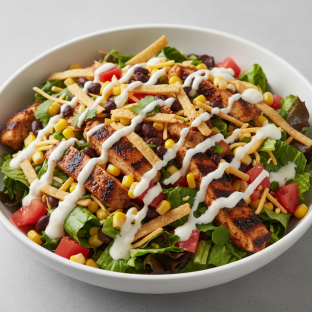 Southwest Blackened Chicken Salad with Ranch Dressing