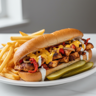 WizWit Spicy Chicken Kebab Sandwich