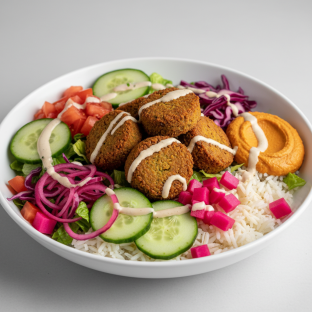 Falafel Rice Salad Bowl