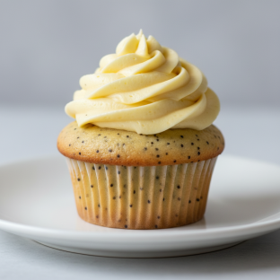 Lemon Poppyseed Cupcake with Lemon Frosting Lemon Poppyseed Cupcake with Lemon Frosting