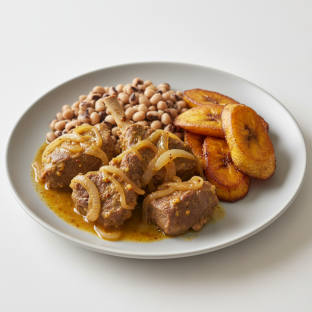 Yassa Lamb with Black-Eyed Peas and Plantains