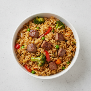Vegan Steak Fried Rice