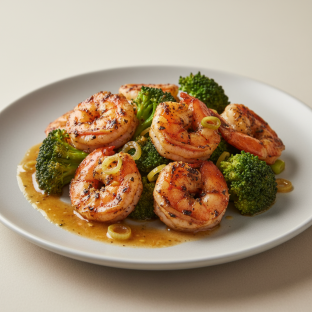 Jerk Shrimp and Broccoli